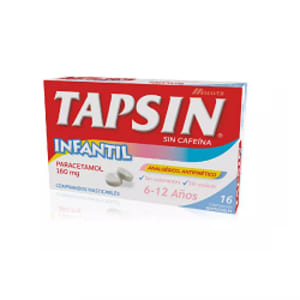 Tapsin Infantil 160 Mg 16 Comprimidos Masticables